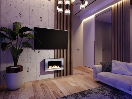 Биокамин "Русский огонь" Хай-тек 650N настенный с защитным стеклом по цене 27 450 руб.