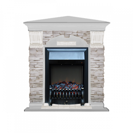 Арочный Мисхор угловой (беленый дуб)+Fobos Black