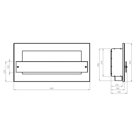 Биокамин Window II Glass black Арома Биокамин Window II Glass black Арома по цене 35 900 руб.