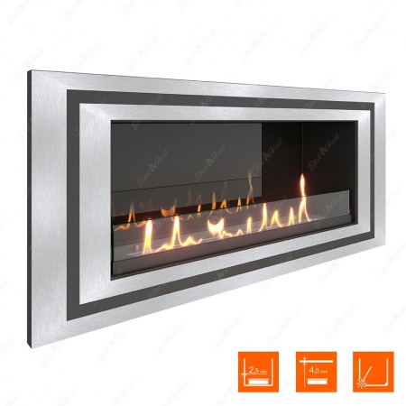 Биокамин SteelHeat LONG-D 900 XL стекло + стемалит по цене 47 136 руб.