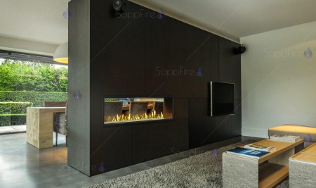 Встраиваемый сквозной очаг 1400 SappFire по цене 62 950 руб.