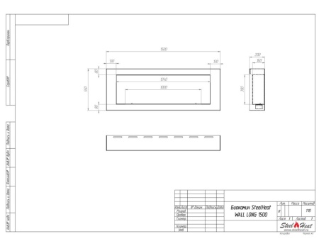 Биокамин SteelHeat WALL ONE 1200 LITE черный, стемалит Биокамин SteelHeat WALL ONE 1200 LITE черный, стемалит по цене 47 250 руб.