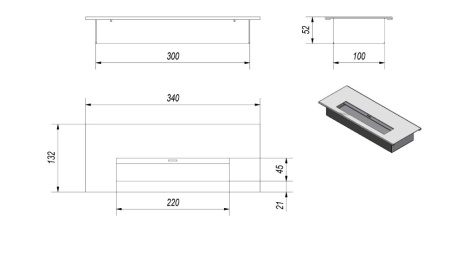 Биокамин Kratki AF стальной Биокамин Kratki AF стальной по цене